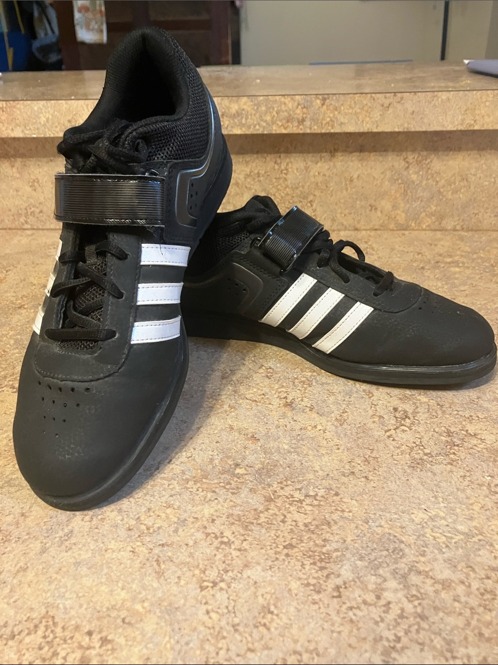 adidas Black and White Training Shoes with Strap